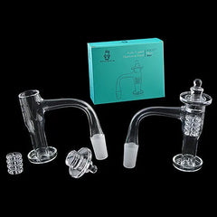 Space King Fully Fused Diamond Knot Banger Kit (Teal) - Discreet Smoker