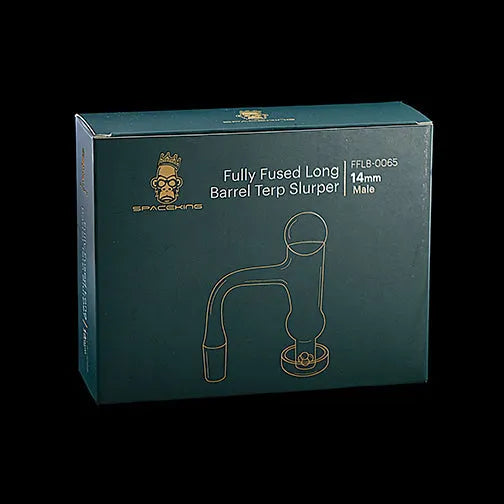 Space King Fully Fused Long Barrel Terp Slurper (Dark Green) - Discreet Smoker