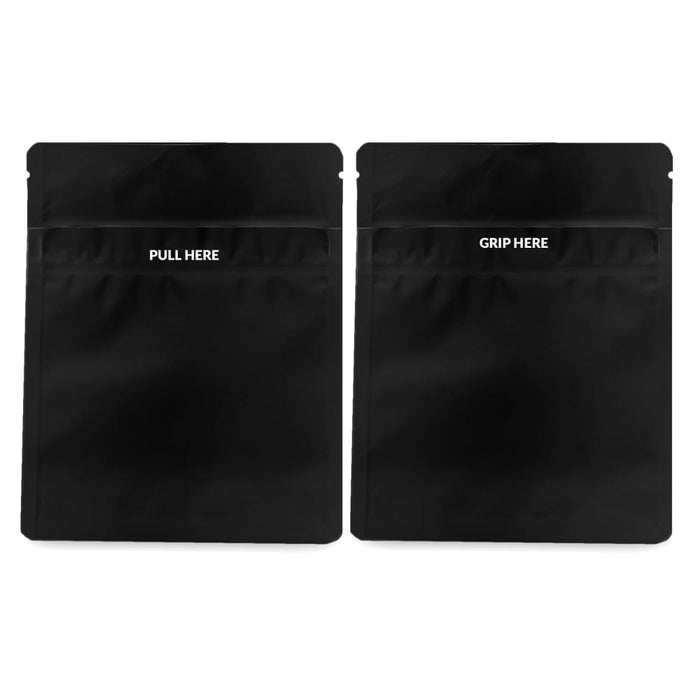 Loud Lock 1/8 Grip N Pull Mylar Smell Proof Child Safe Vacuum Seal Bags - 1,000 Count, Black