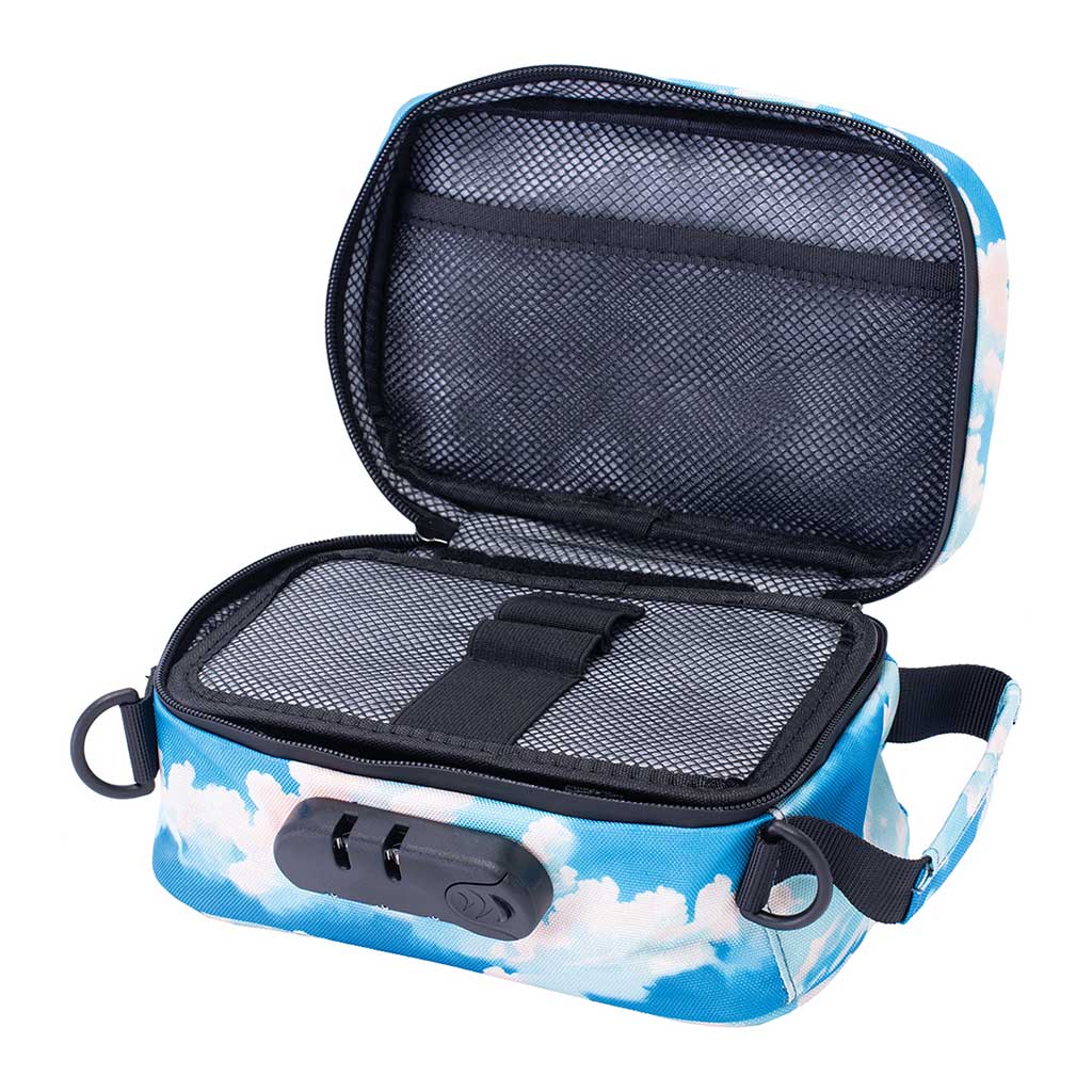 8.5IN X 5.5IN X 4.5IN SMELLPROOF BAG - PALM CITY RETRO - Discreet Smoker