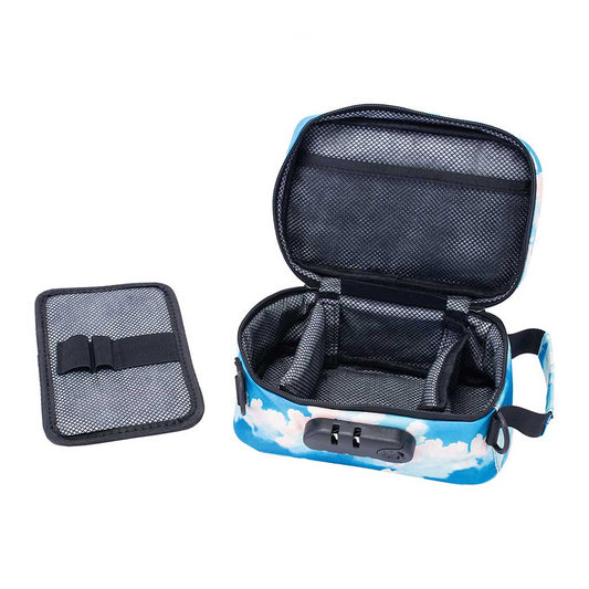 8.5IN X 5.5IN X 4.5IN SMELLPROOF BAG - PALM CITY RETRO - Discreet Smoker