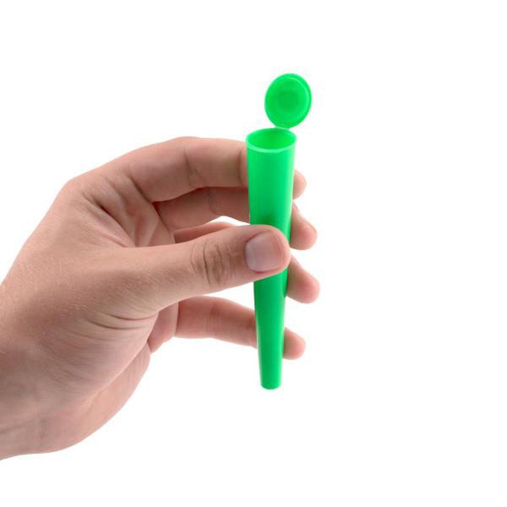 King Size Blunt Tubes Plastic Airtight Smell Proof Joint Container Waterproof Cone Storage Pop Top Vials - 600 Count - Discreet Smoker