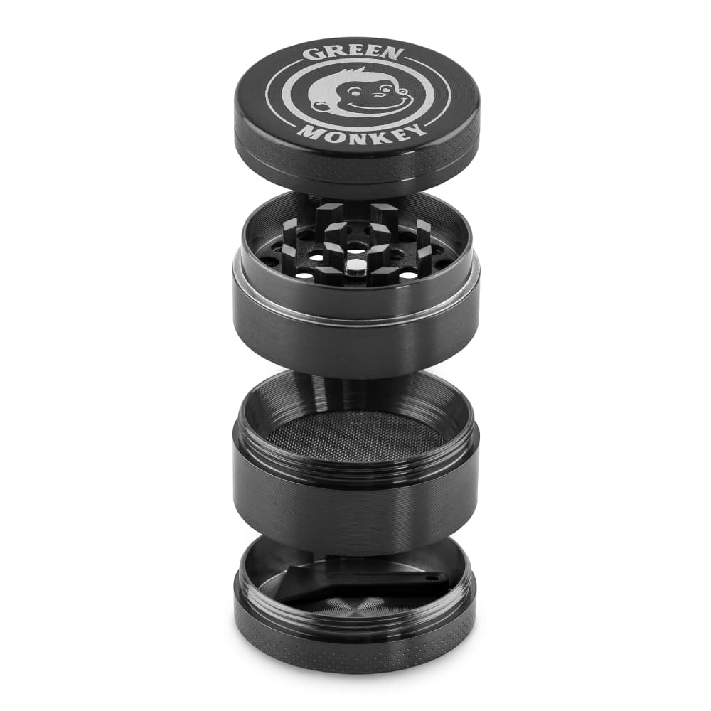 Green Monkey Grinder - Capuchin 4pc - 40mm - Discreet Smoker