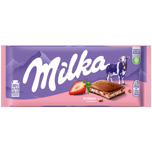 Milka Strawberry 100g (GERMANY) - Discreet Smoker
