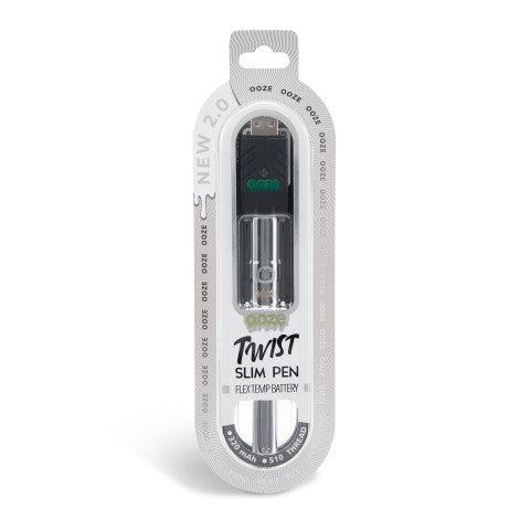 Ooze Twist Slim Pen 2.0 510 Thread Vaporizer Battery - Discreet Smoker