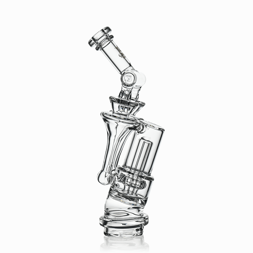 8" Dual Tornado Recycler Glass Attachment for Puffco Peak & Peak Pro | Croia Glass - Discreet Smoker