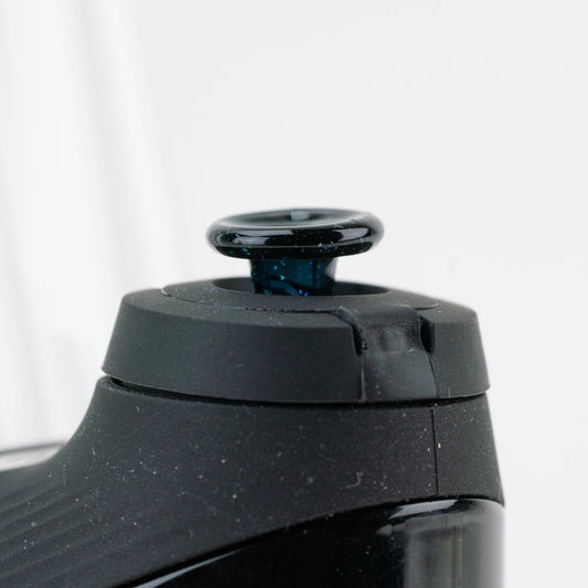 Empire Glassworks PuffCo 'New Peak' & Proxy Glass Joystick Cap - Nebula Black - Discreet Smoker