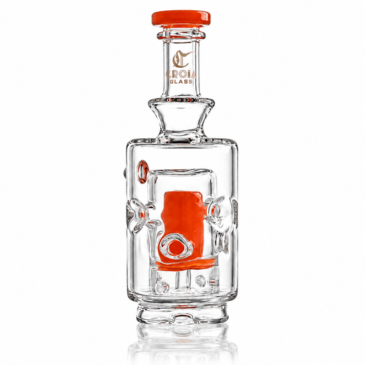 5.5" Swiss Hole Fab Egg Glass Attachment for Puffco Peak & Peak Pro | Croia Glass - Discreet Smoker