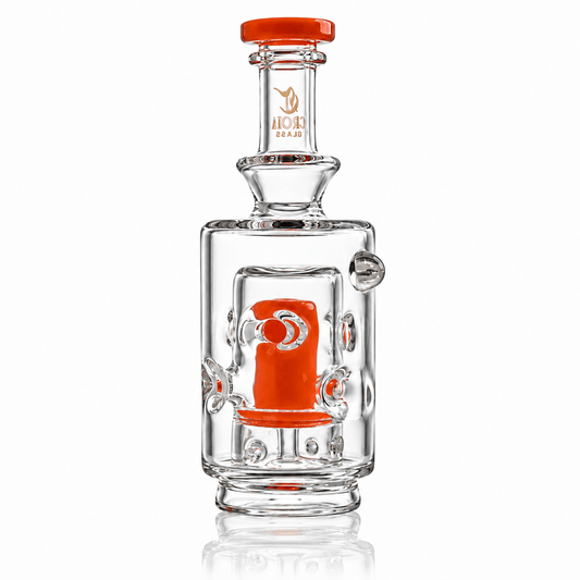 5.5" Swiss Hole Fab Egg Glass Attachment for Puffco Peak & Peak Pro | Croia Glass - Discreet Smoker