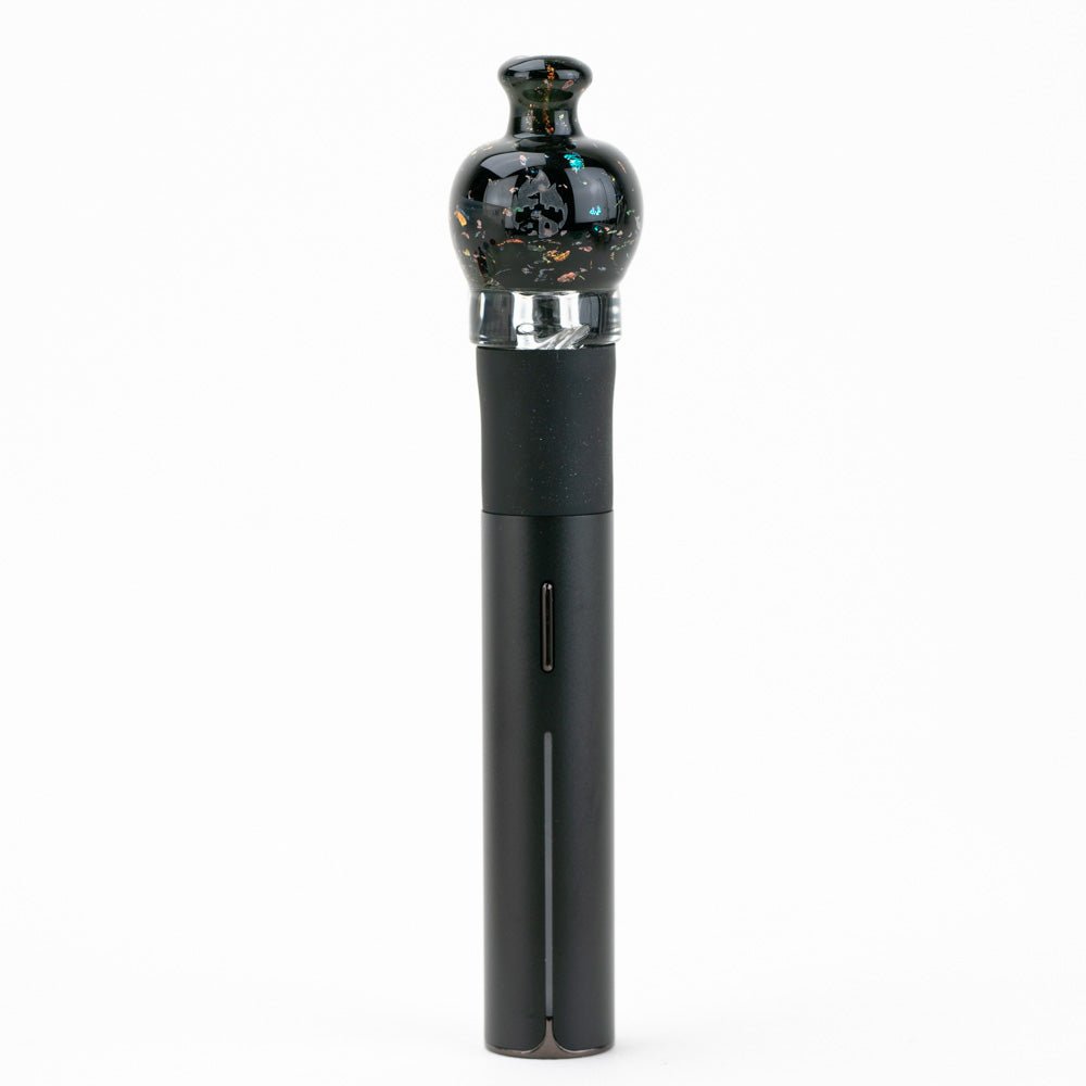 Empire Glassworks Puffco Pivot Glass Mouthpiece - Black Nebula - Discreet Smoker