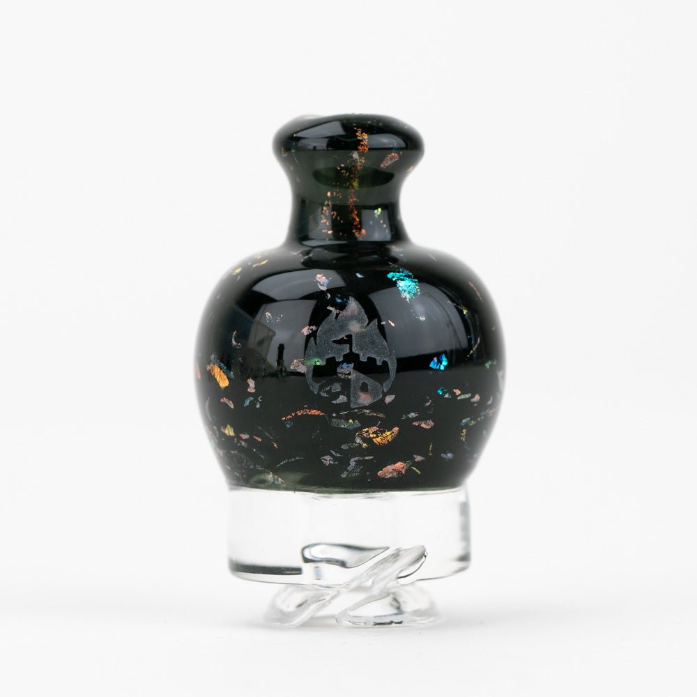 Empire Glassworks Puffco Pivot Glass Mouthpiece - Black Nebula - Discreet Smoker