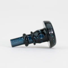Empire Glassworks PuffCo Peak Pro 3D XL Chamber Glass Joystick Cap - Black Nebula - Discreet Smoker
