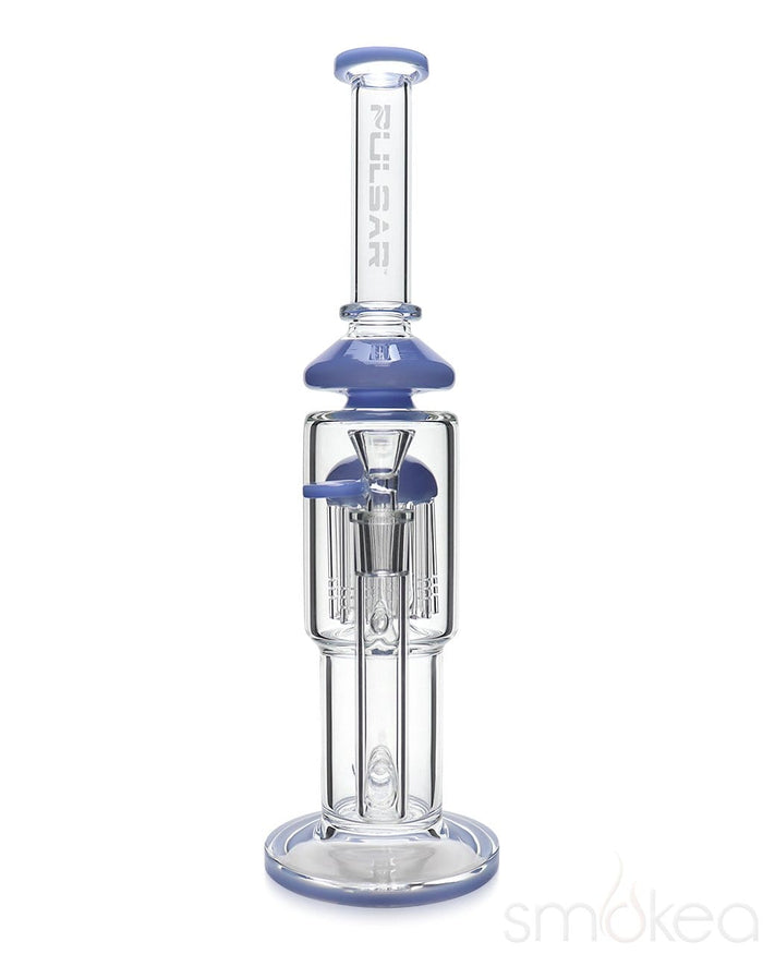 Pulsar 13" 12-Arm Tree Perc Bong, Light Blue