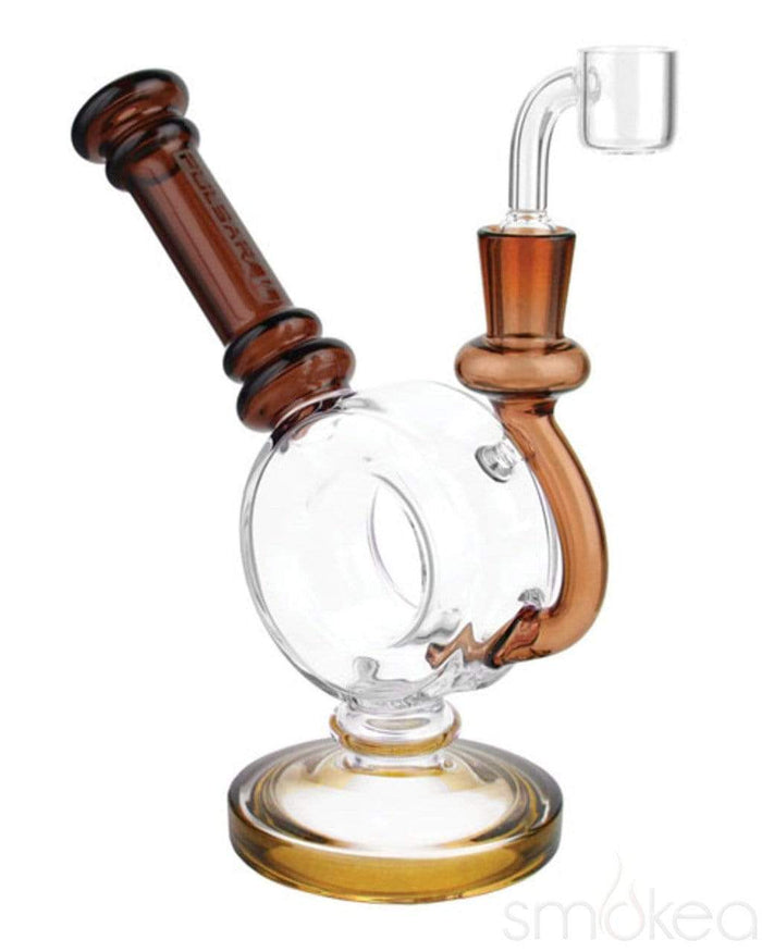 Pulsar 6.25" Donut Dab Rig, Red Brown