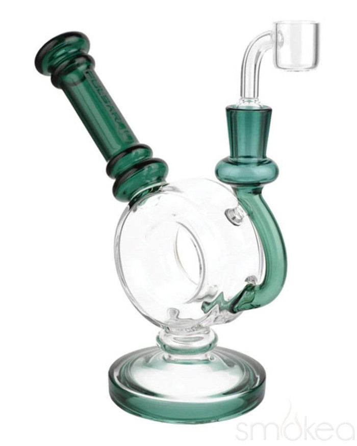 Pulsar 6.25" Donut Dab Rig, Transparent Teal