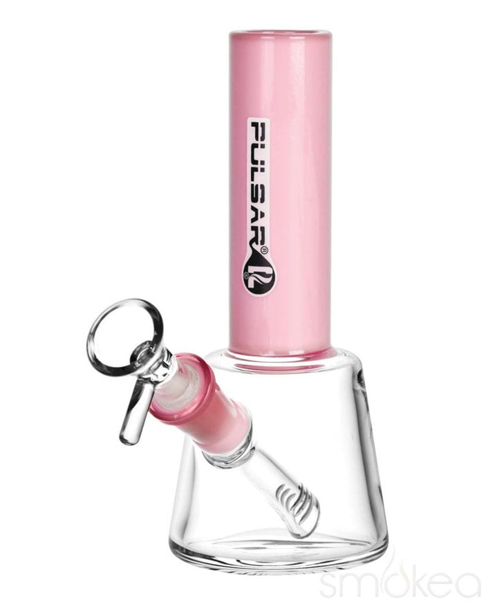 Pulsar 6.5" Solidity Bong, Opaque Pink