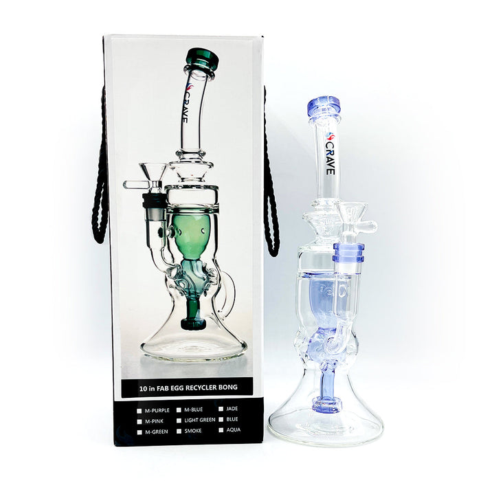 FAB EGG RECYCLER RIG - 10 INCH, Purple