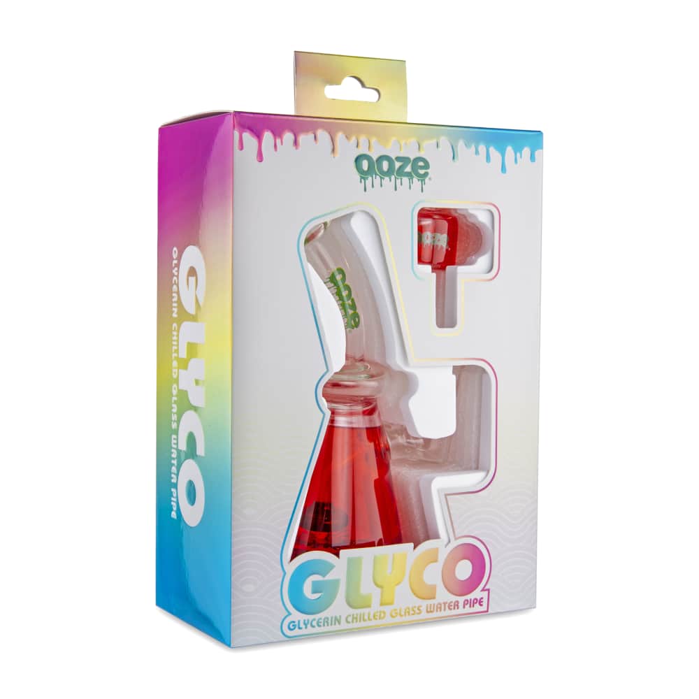 Ooze Glyco Bong Glycerin Chilled Glass Water Pipe - Discreet Smoker