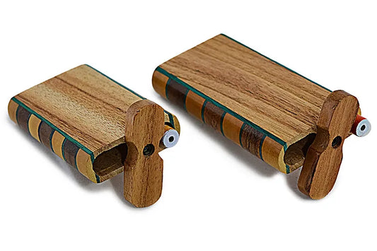 Side Laminate Wooden Dugout (2 sizes) - Discreet Smoker