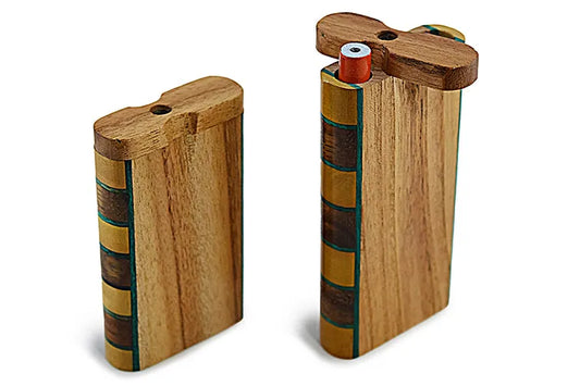 Side Laminate Wooden Dugout (2 sizes) - Discreet Smoker