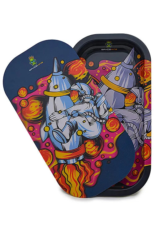 Space King 3D Holographic Slim Tray Kit (5 Designs) - Discreet Smoker