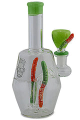 Space King Gummy Worms Water Pipe - Discreet Smoker