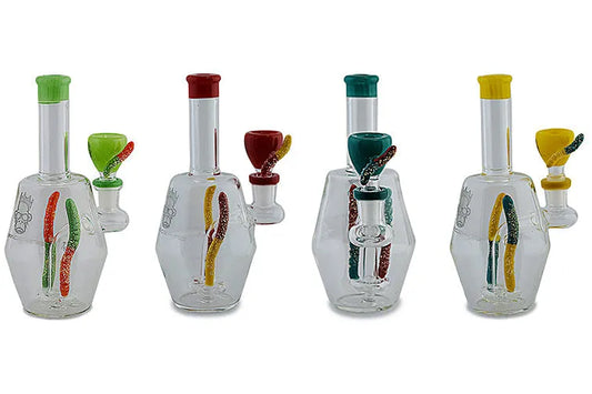 Space King Gummy Worms Water Pipe - Discreet Smoker
