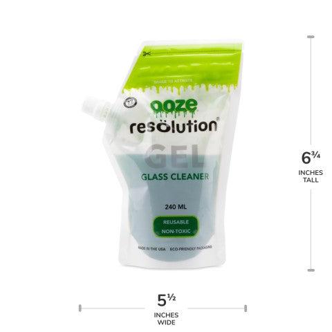 Ooze Resolution Gel Glass Cleaner - 240ml - Green - Discreet Smoker