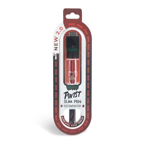Ooze Twist Slim Pen 2.0 510 Thread Vaporizer Battery - Discreet Smoker