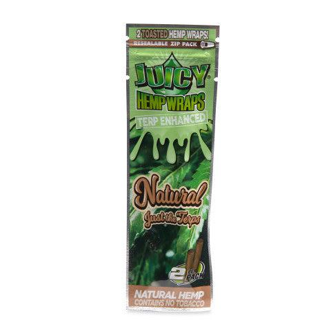 Juicy Jays Terp Enhanced Hemp Wraps 2pk Pouch 25ct POP Display - Discreet Smoker