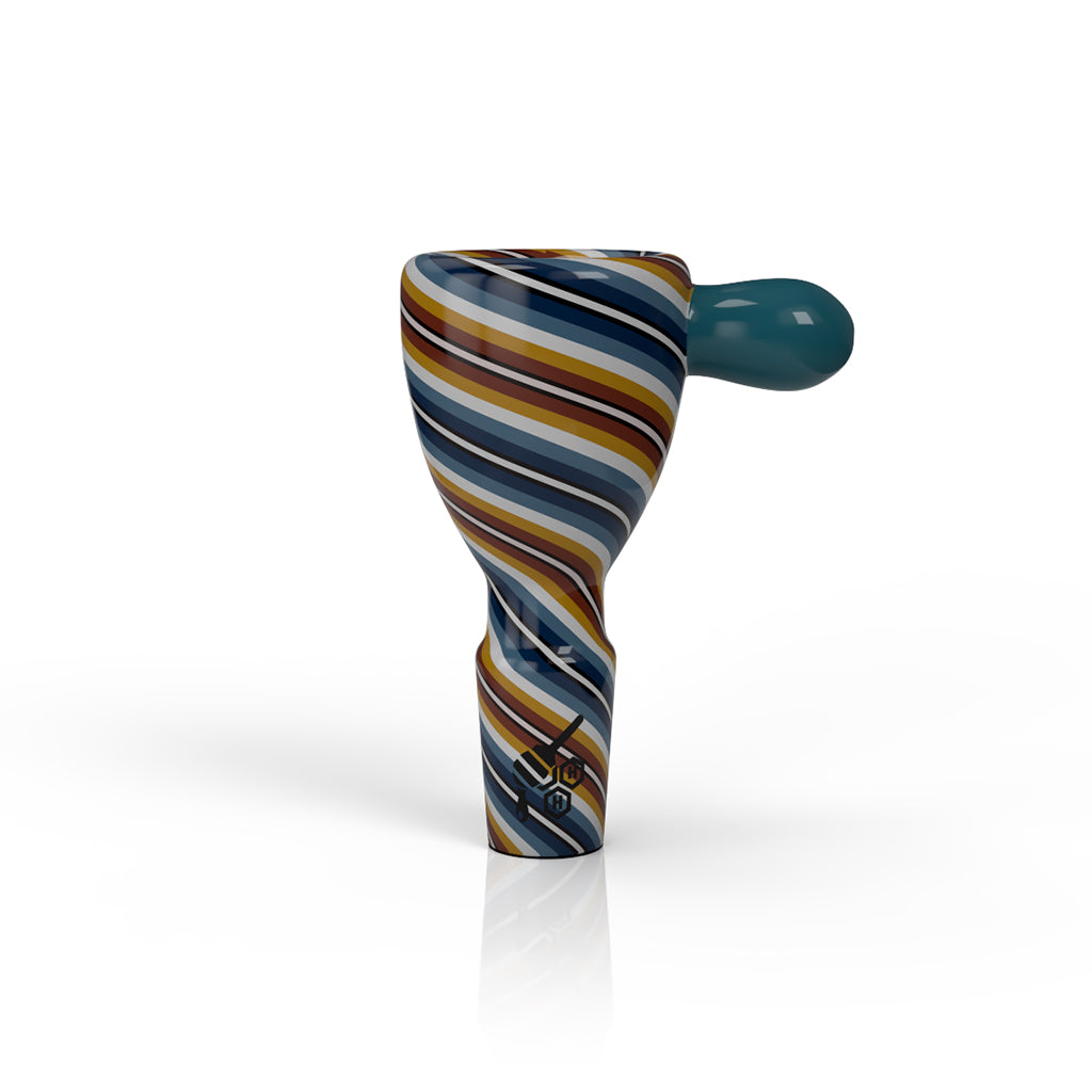 WIG WAG STRIPPED BONG BOWL PIECES - Discreet Smoker