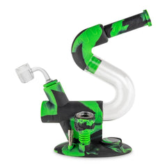 Ooze Swerve Silicone Water Pipe - Discreet Smoker