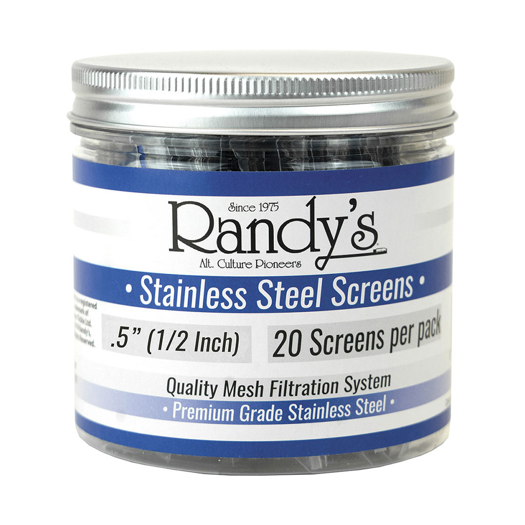 RANDY'S 20CT STAINLESS STEEL SCREENS - Discreet Smoker