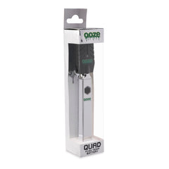 Ooze Quad 510 Thread 500 mAh Square Vape Pen Battery - Discreet Smoker