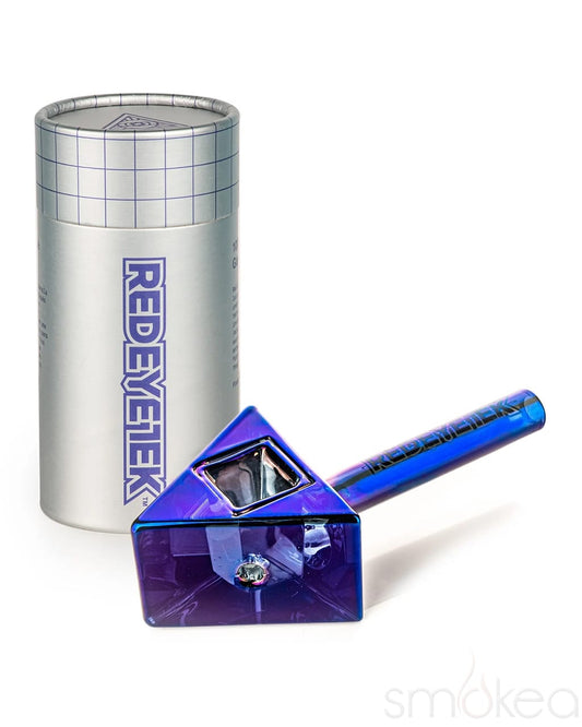 Red Eye Tek 4.5" Terminator Infinity Bowl Triangle Hand Pipe - Discreet Smoker