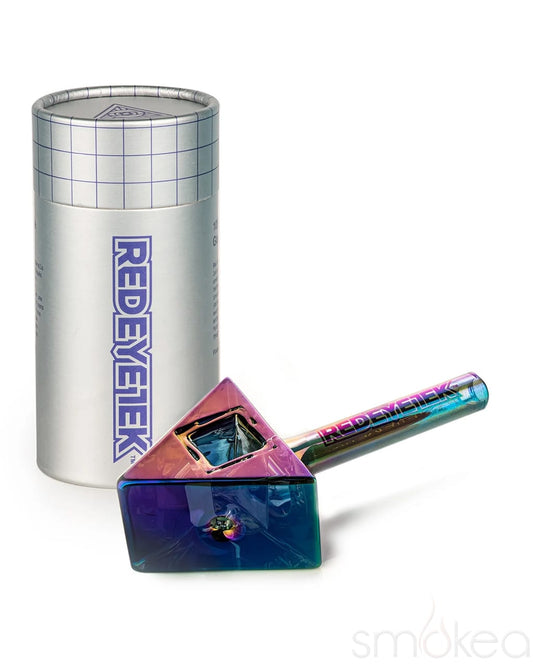 Red Eye Tek 4.5" Terminator Infinity Bowl Triangle Hand Pipe - Discreet Smoker