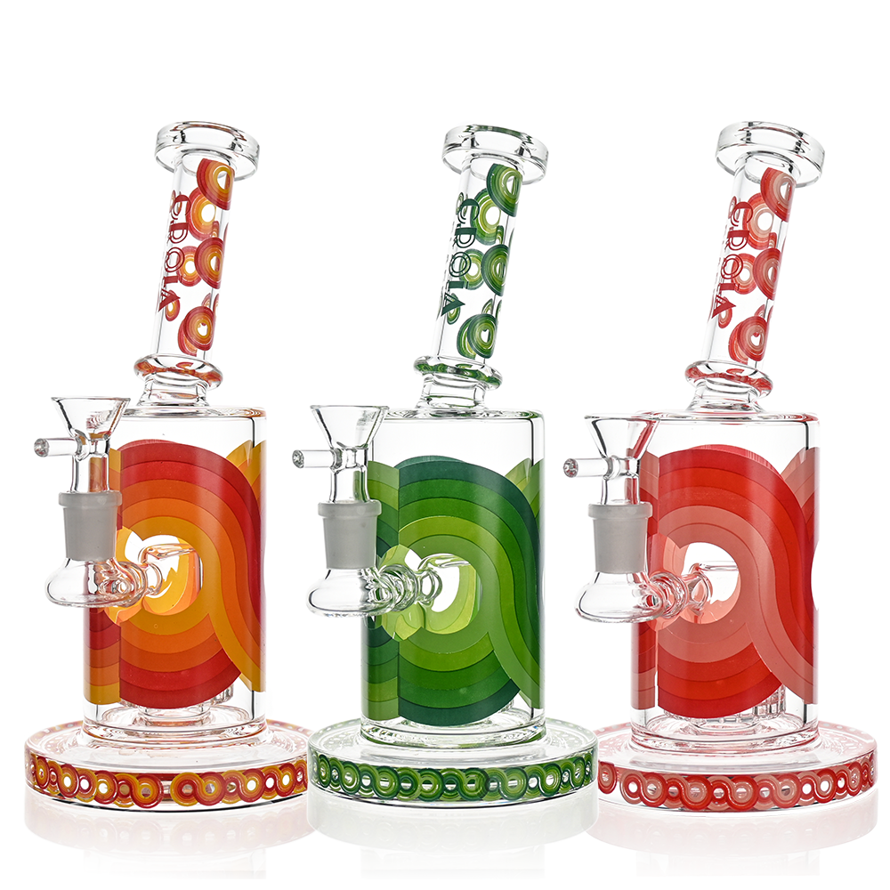 Retro Scientific Bong with Matrix Perc | Croia Glass - Discreet Smoker
