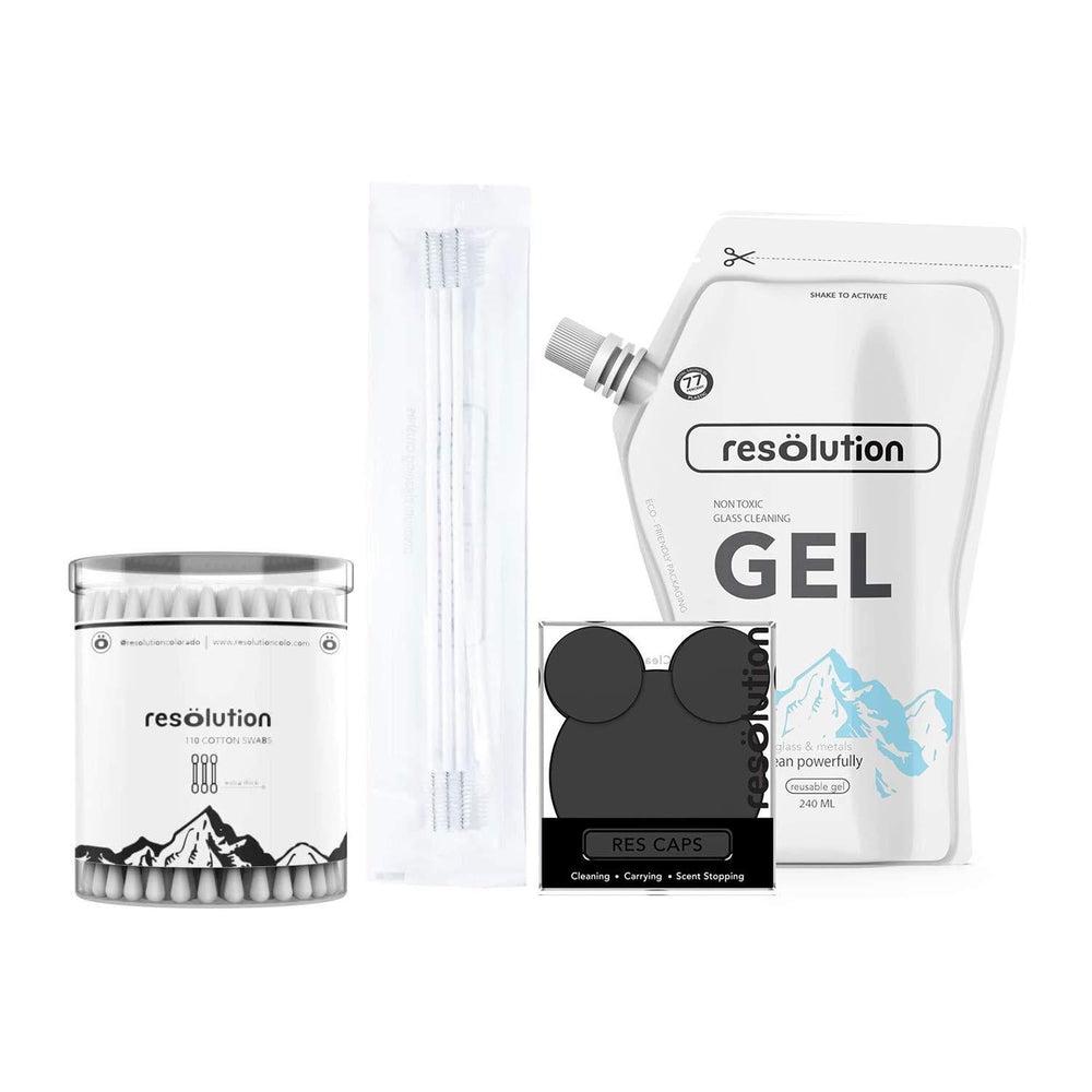 Ooze Resolution Spotless Cleaning Kit w/ Caps - Discreet Smoker