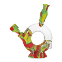 Ooze Ozone Silicone Water Pipe and Dab Straw - Discreet Smoker