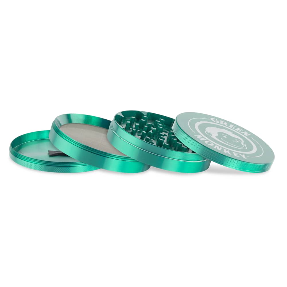 Green Monkey Grinder - Capuchin 4pc - 100mm - Discreet Smoker