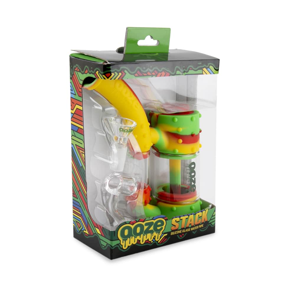 Ooze Stack Pipe Silicone Bubbler - Discreet Smoker