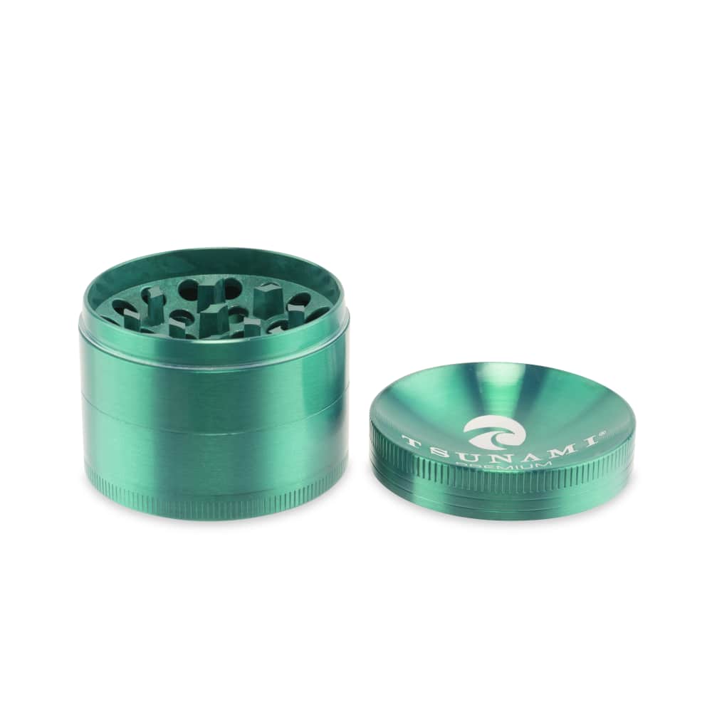 Tsunami Sunken Top 50mm 4-Piece Grinder - Discreet Smoker