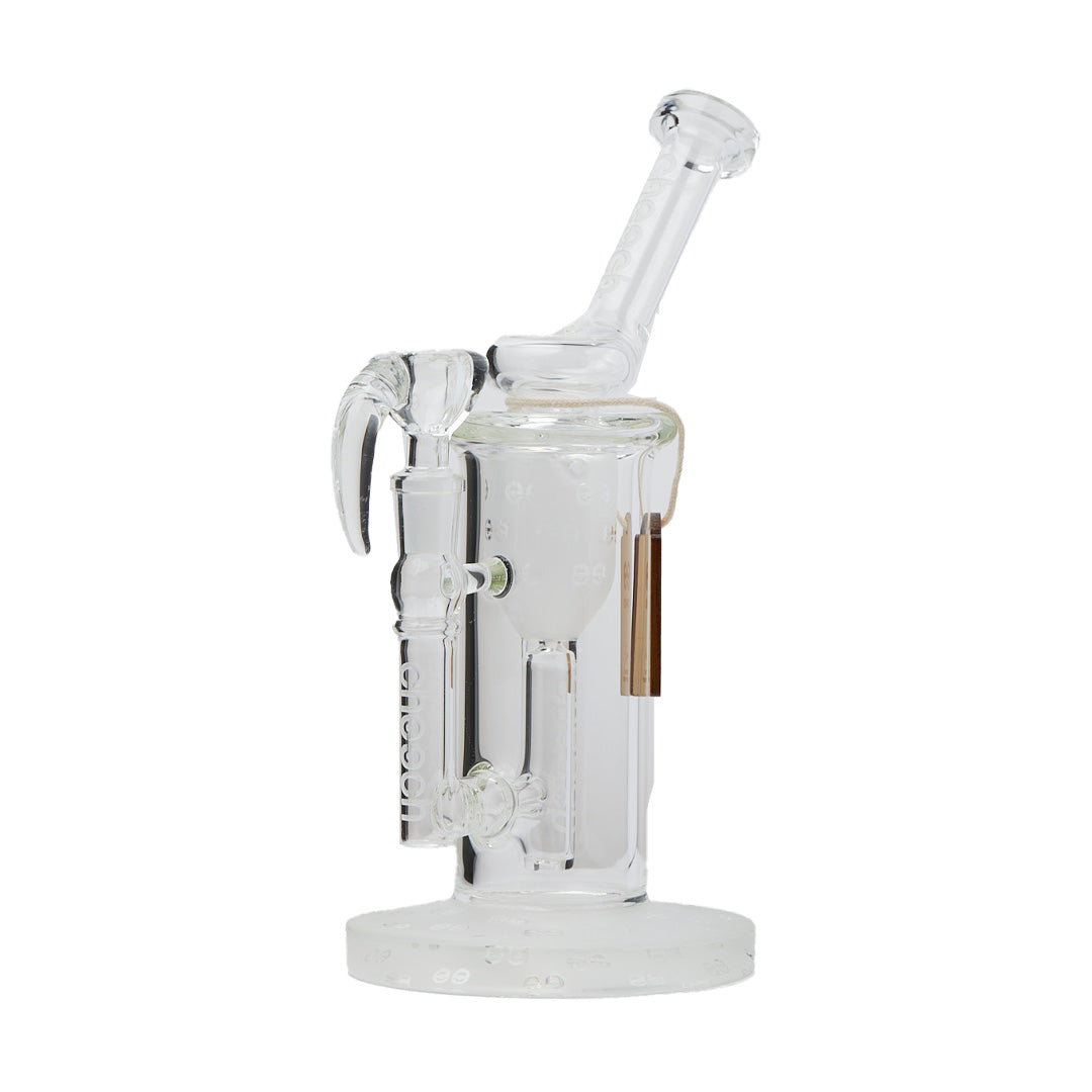 Cheech Glass 9.5" Sandblast Inner Recycler Water Pipe - Discreet Smoker