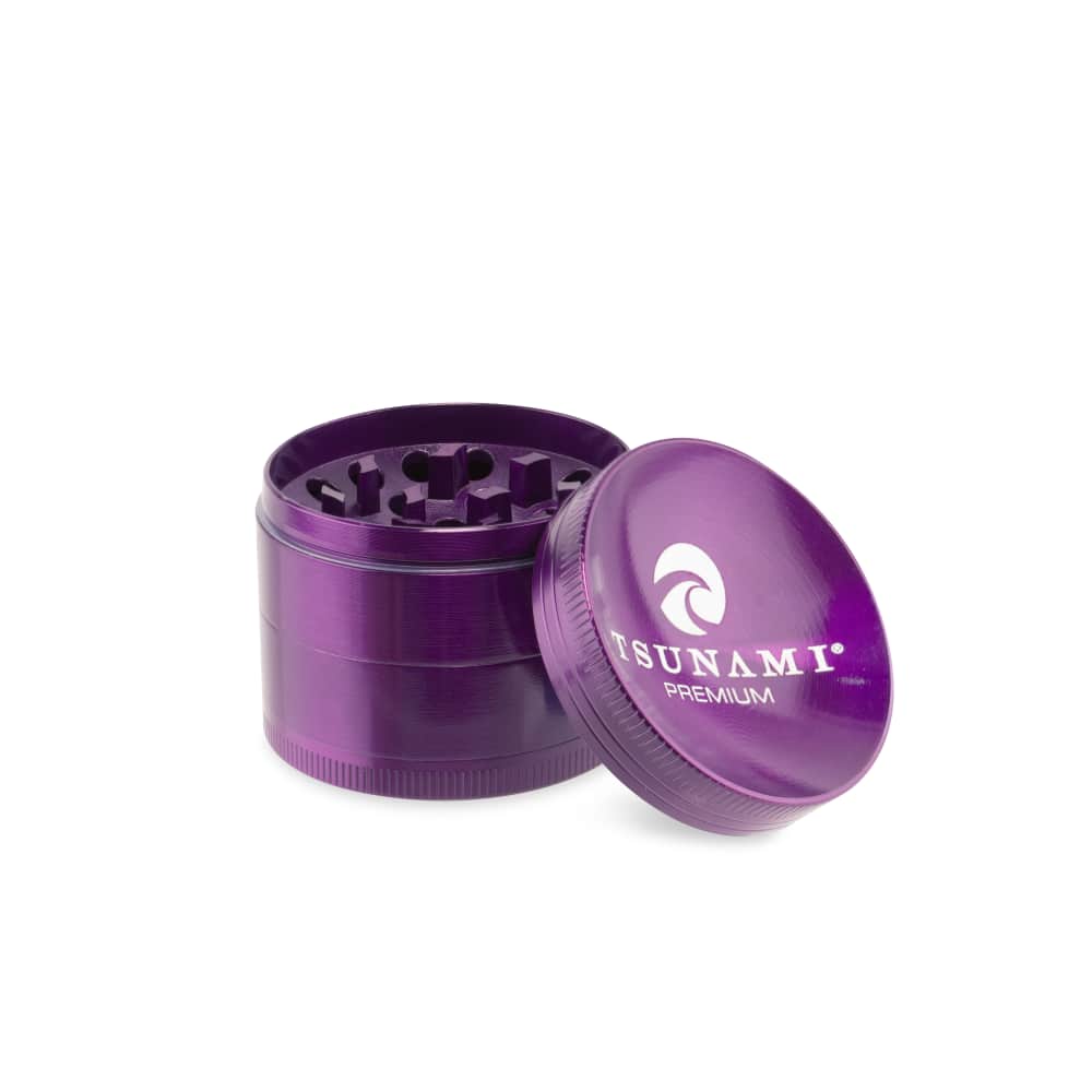 Tsunami Sunken Top 50mm 4-Piece Grinder - Discreet Smoker