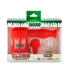 Ooze Clobb Silicone Water Pipe and Dab Straw - Discreet Smoker