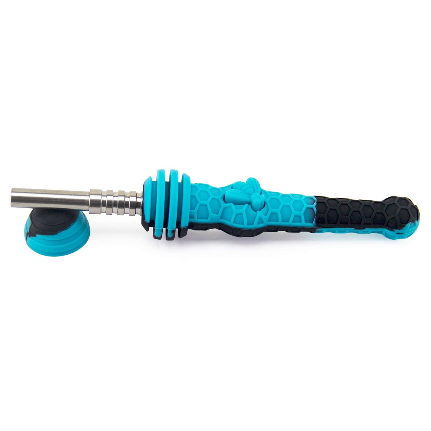 Silicone Dab Straw with Cap - Discreet Smoker