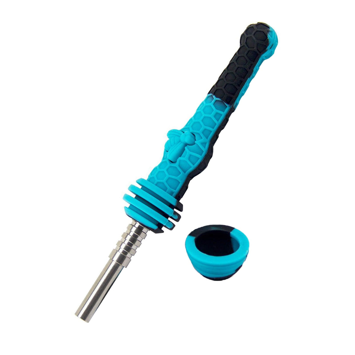 Silicone Dab Straw with Cap - Discreet Smoker