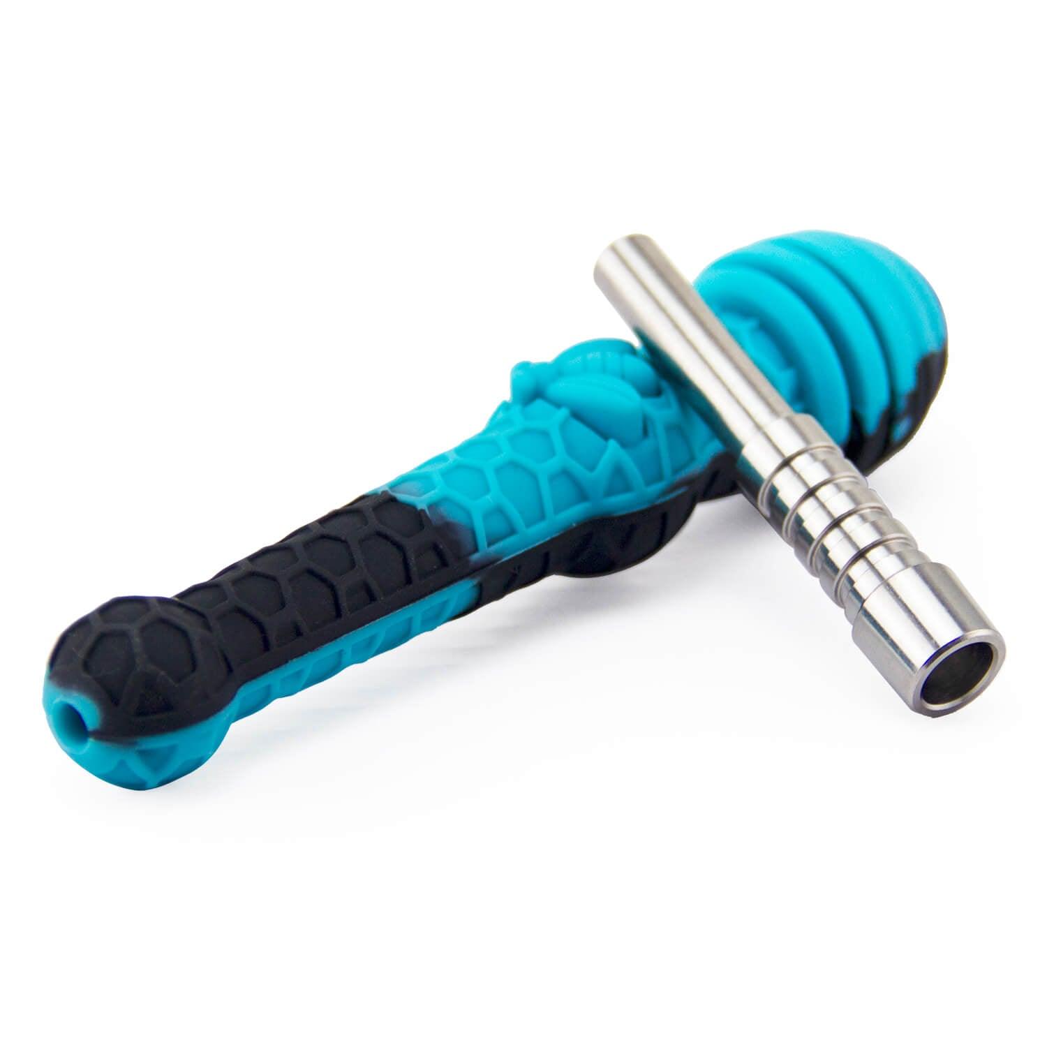 Silicone Dab Straw with Cap - Discreet Smoker