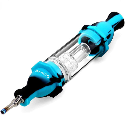 Silicone Nectar Collector Dab Straw with Water Filter - Discreet Smoker