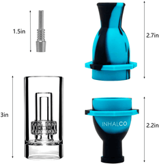 Silicone Nectar Collector Dab Straw with Water Filter - Discreet Smoker